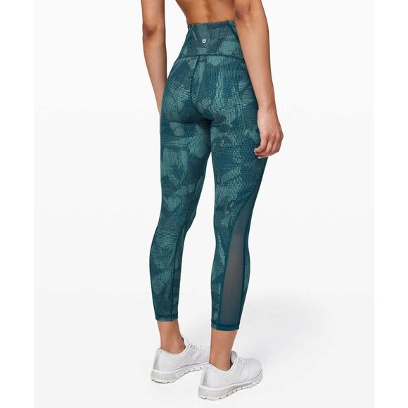 Lululemon Train Times Pant 25" Green Full-On Luxtreme Size 2 - Picture 1 of 11